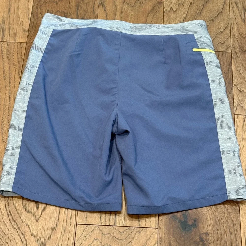 Vineyard Vines Mens Blue Grey Colorblock Board Shorts Swim Trunks Size 30
